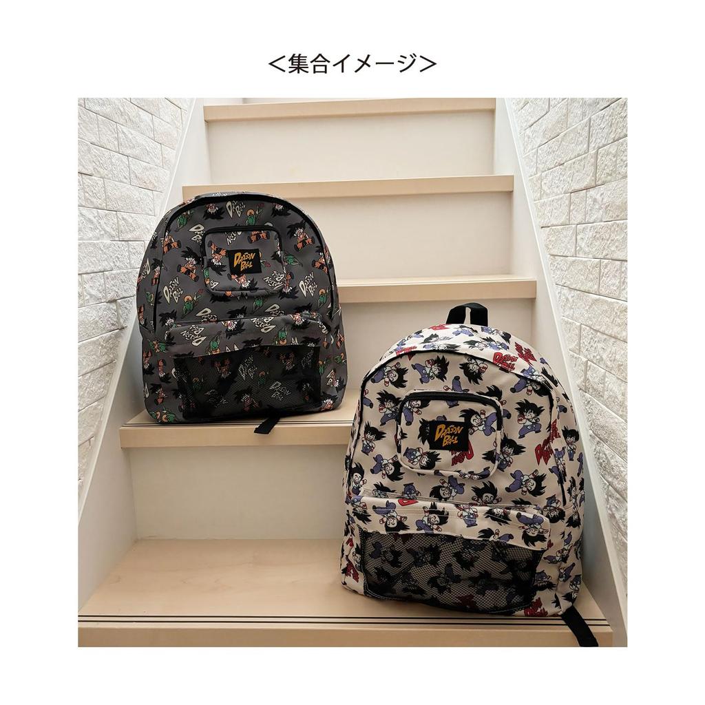 Small Planet Dragon Ball Print Backpack with Nap Print All-Over