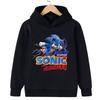 Sonic Lightning Dynamic Printed Kids' Hoodie, Let Children Wear Energetic Game-Inspired Playful Fashion Sense