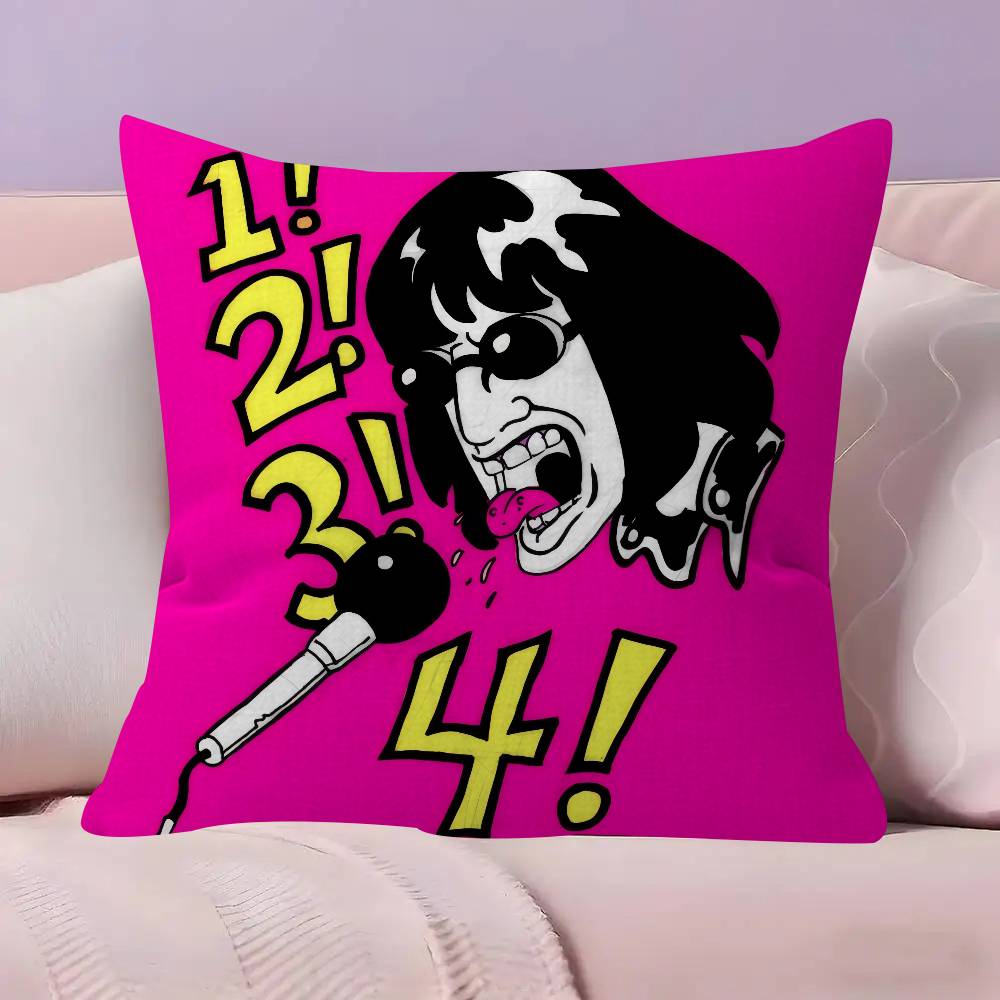 

Pillowcase toon Gift Cushion Cover Bedroom Home Sofa Chair Seat Decor pillow case Rock Band RRamones ANIME 30x30cm