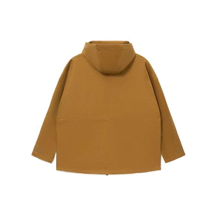 Li-Ning Sport Life Series Flerlommet Løs Fargeblokk Hettejakke Herrejakke Mørkebrun Grønn AJDR525-1