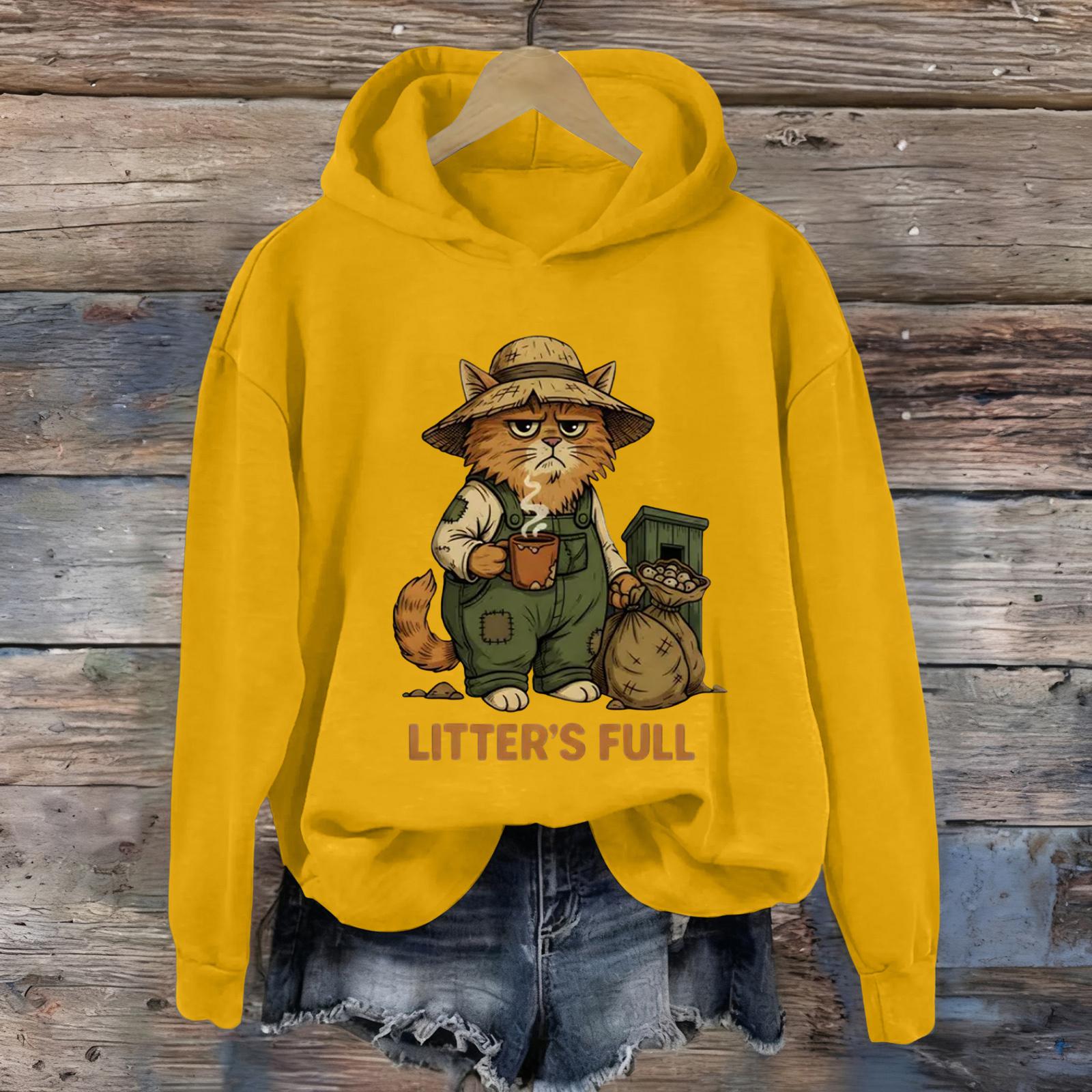 

Women s Fashion Daily Versatile Casual Sweatshirts Long Sleeve Hooded Top Sweatshirts XL жёлтый