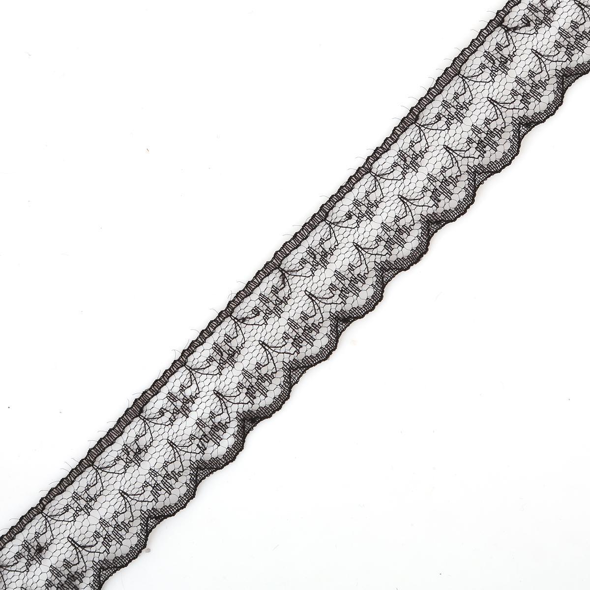 

Кружевная отделка для одежды чёрный