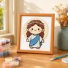 Jesus Faux Pearl Painting Kit, DIY Handmade Jesus Rhinestone Painting Crafts, Beginner Friendly Religious Art Painting for Home Decoration