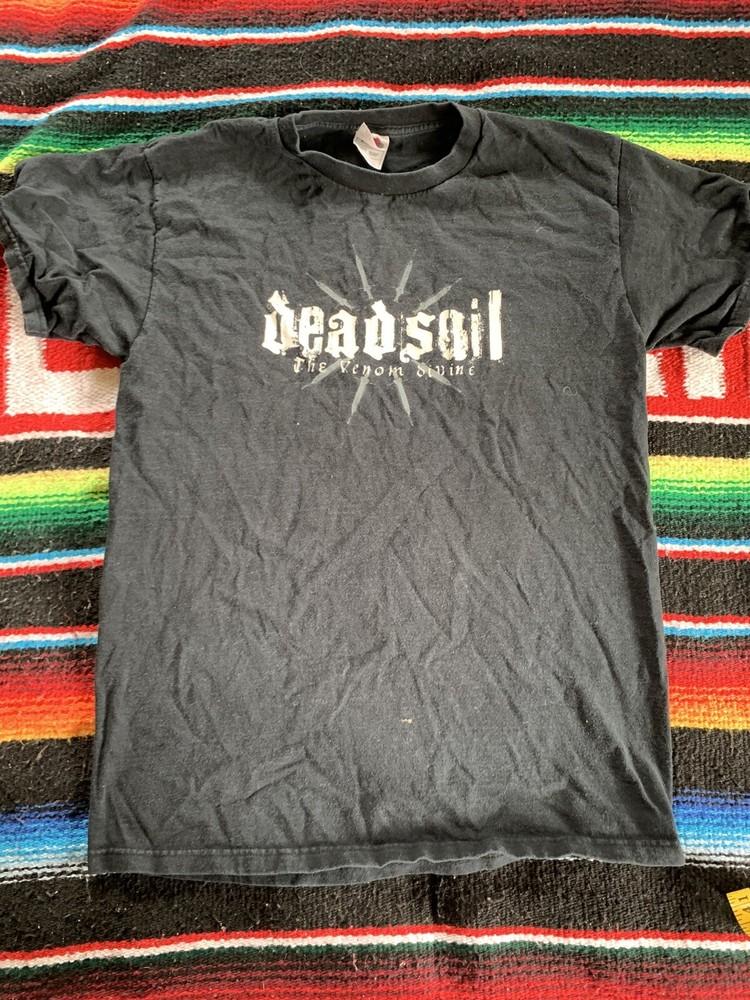 Винтажная футболка Deadsoil The Venom Divine Размер M Черный Металл Унисекс XXXL