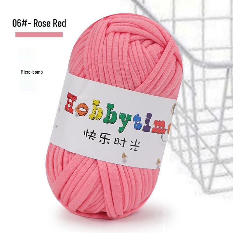 Cloth Strip Yarn DIY Crochet Kit: Handmade Bag, Knitting Material for Cushions, Carpets, and Dolls