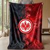 Eintracht Frankfurt Football Print Flannel Blanket, Soft Warm Lightweight Throw Blanket for Sofa Bed Camping