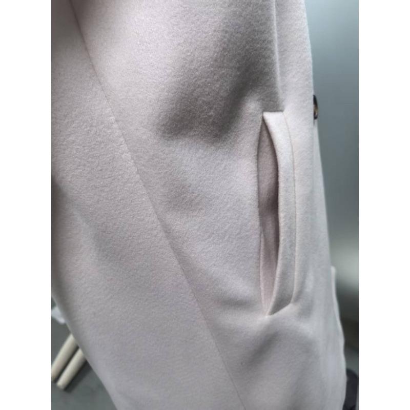 Women S Double Breasted Lapel Wool Blend Coat Street Style Winter Outerwear