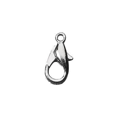 Lobster Clasp, Platinum, 13 Mm, 2 Pcs