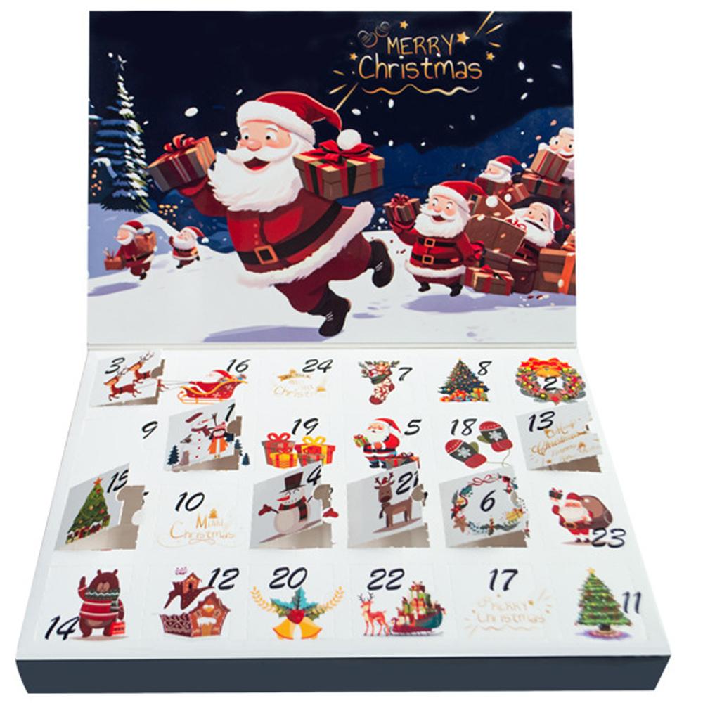 Advent Calendar Boxes To Fill, Fill Your Own Advent Calendar Boxes, 24 Days Christmas Countdown Empty Fillable Boxes, Christmas Advent Calendar Cases