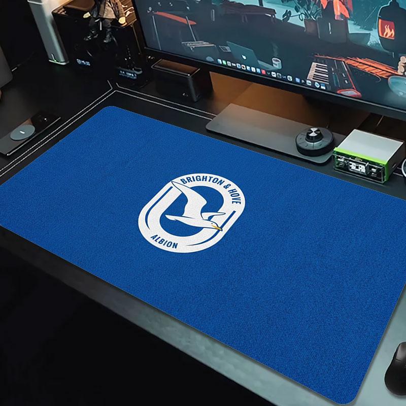 Brighton & Hove Albion Large Size Mouse Pad Large Gaming Table Cushion Non-slip Laptop Tablet Big Mousepad XXL Mat Mini PC Playmat With Lock Edge