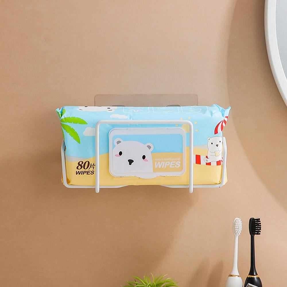 Stainless Steel Tissue Box Holder Portable Storage Shelf Napkin Paper Case  Kitchen Bathroom