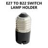 Quality Bulb Holder E27 To B22 Light Socket Converter, PC Construction for Safe Electrical Lamp Fitting Connectivity