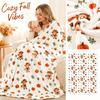 Cozy Fall Blanket for Couch and Bed - Warm Throw for Snuggling, Perfect for Nighttime Relaxation