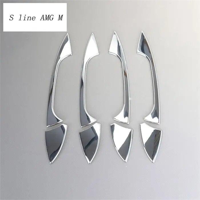 Car Styling Outer Door Bowl And Handle Protective Stickers Cover Trim for Mercedes Benz GLE W166 ML GL GLS X166 Auto Accessories