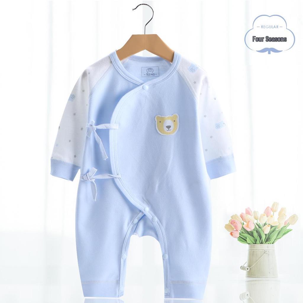 Newborn Baby Jumpsuit - Pure Cotton, Spring & Autumn, 0-6 Months, Base Layer & Crawling Rompers.