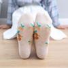 10 Pairs of Women's Hibiscus Flower Fake Socks