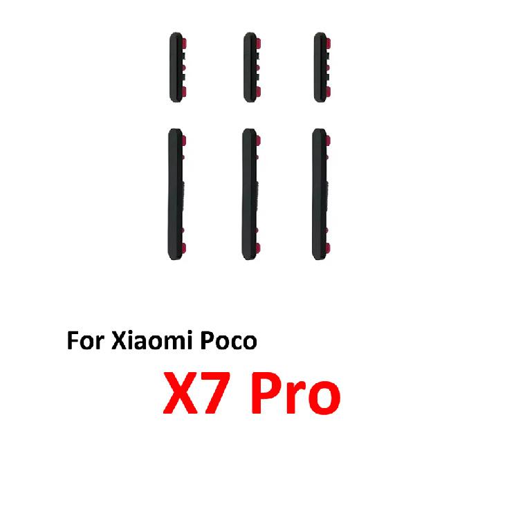 For Xiaomi Poco X7 Pro Phone Power Volume Button On Off Up Down External Side Key Internal Flex Cable Repair Parts Black Green 5