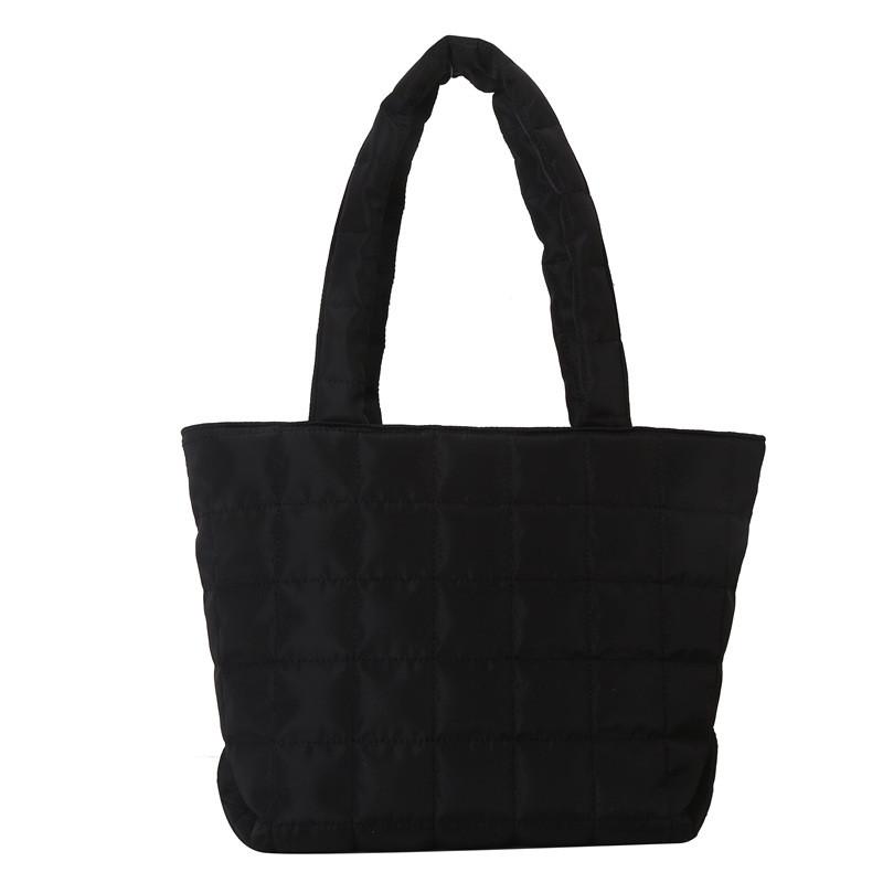 Minimalist Nylon Tote Bag With Double Shoulder Straps And Urban Style For Commuting