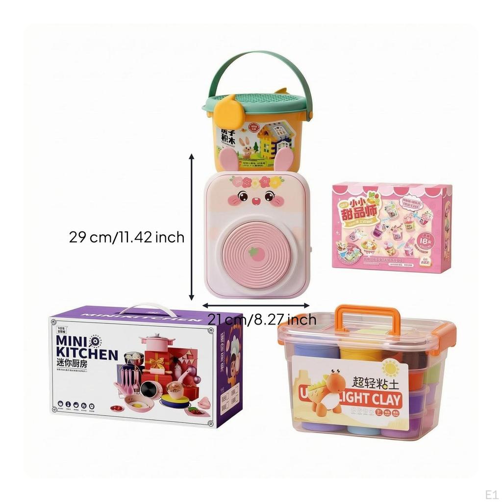 Kids Pottery Wheel Rotating Electric Compact for Art Practice