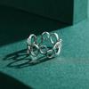 Modian Real 925 Silver Irregular Round Finger Ring Fashion Party Accessories For Women Fine Statement Jewelry Gift