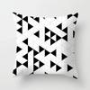 High-grade Black and White Geometric Irregular Pattern Pillowcase Office Living Room Home Pillowcase Car Ornaments