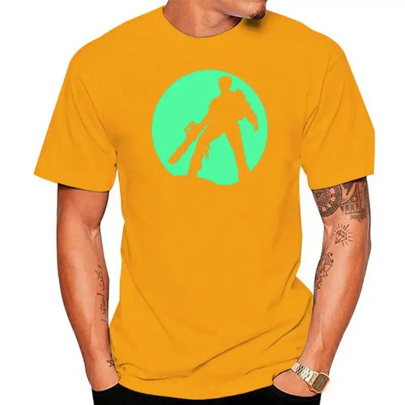 Evil Dead Chainsaw Tribute Glow In the Dark T-shirt Men T Shirt