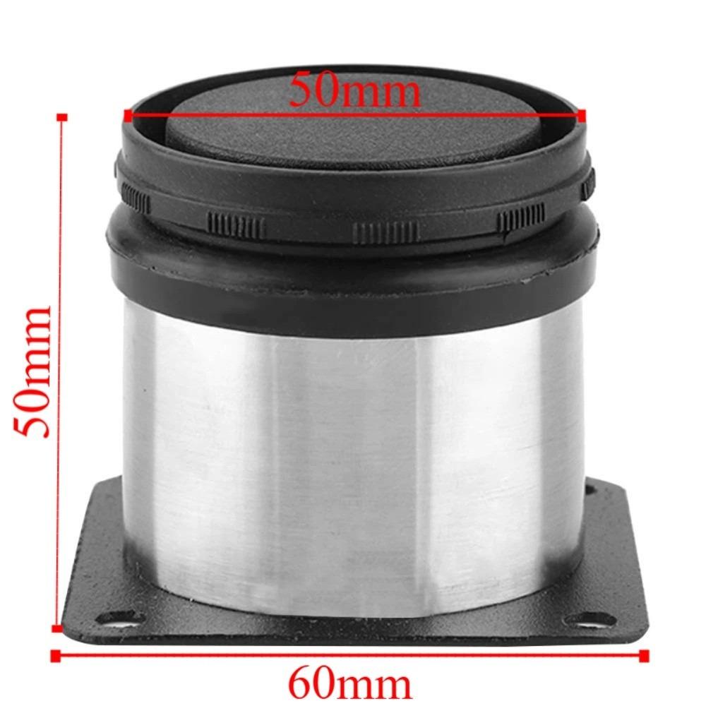 4er-Pack Edelstahlmöbelfüße Verstellbare Runde Schrankfüße mit 16 Schrauben Metall-Nivellierfüße