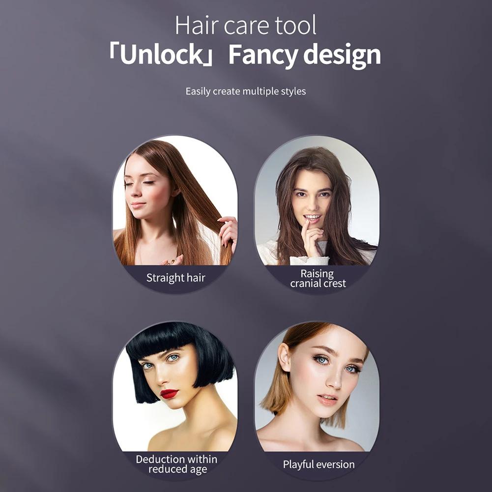 Digitální displej USB Hřeben pro rovnání vlasů Nastavitelná teplota Žehlička na vlasy pro ženy Nástroje pro úpravu vlasů pro ženy