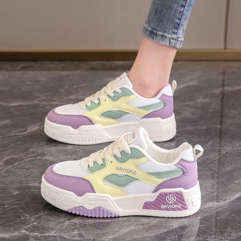 Dopamine canvas board shoes spring and autumn student sports shoes mesh breathable ins tide casual 35