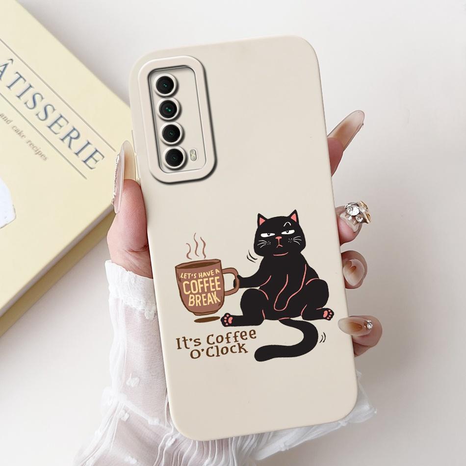 For Huawei P Smart 2021 Case Huawei Y7A PPA-LX3 PPA-LX1 PPA-LX2 Elegant Printing Soft Silicone Shockproof Phone Cases