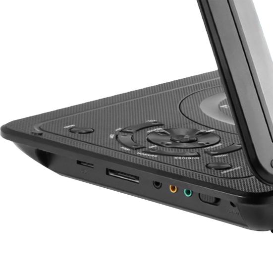 13.9 Inches Portable DVD Player Region-free USB Port 270 Degree Rotation Swivel Screen