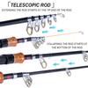 SOUGAYILANG Přívlačový rybářský prut 1,6m Sada rybářského navijáku Teleskopická rybářská tyč Rybaření na slano/sladkovodní Cestovní Rybářské potřeby