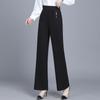 Women's High-Waist Loose Straight-Leg Drape Trousers