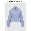 UR 2026 Women's Pastel Plaid Elastic Waist Cardigan Shirt