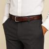 Texture Genuine Leather Belt Retro Jeans Waistband Classic Men Wide Belt  Party