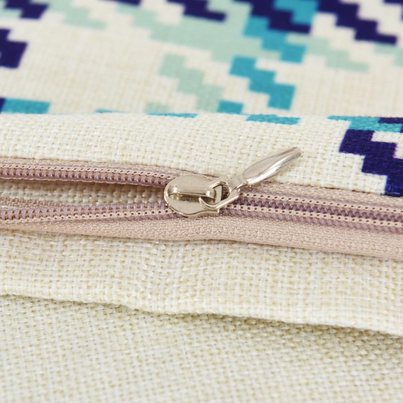 45x45cm Classical Geometric Plaid Cushion Cover Cotton Linen Home Living Room Bedroom Throw Pillow Case