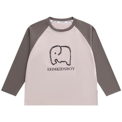 Little Elephant Ham Boys' Pure Cotton Long-Sleeve T-Shirt