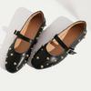 Fashion Mary Jane Fashion Rivet Leather Flat Shoes 2025 Summer New Classical Casual Comfortable Soft Ballet Shoes Zapatos De Mujer