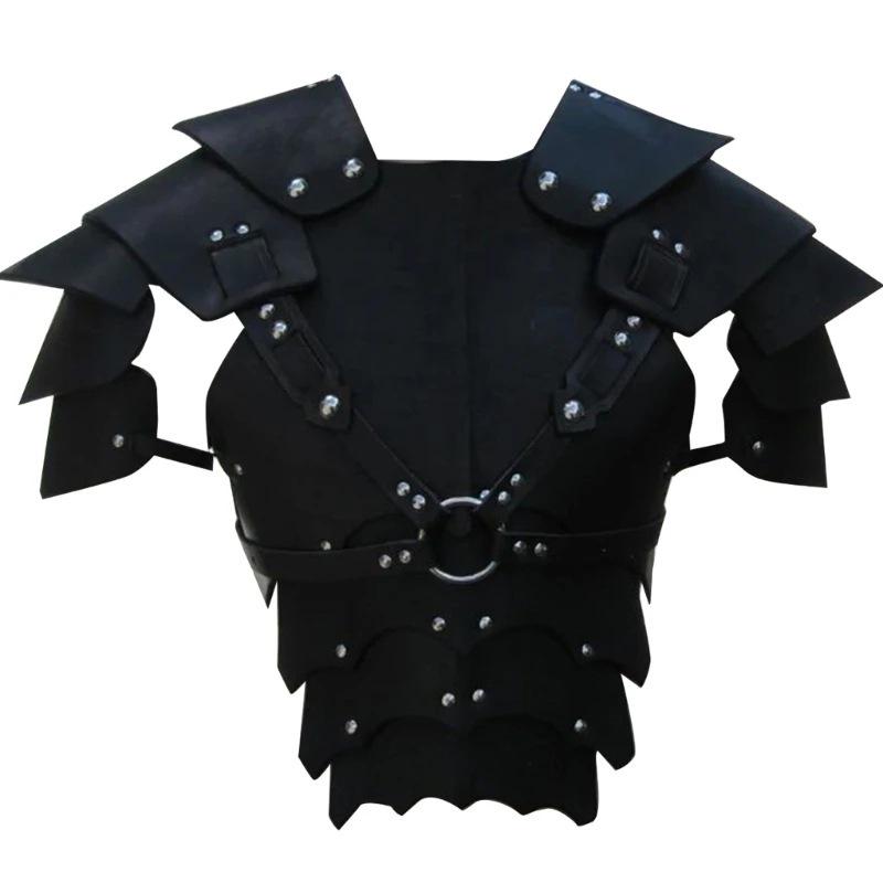 Costume Armatura in Pelle Vikinga Medievale Rinascimentale per Role-Playing