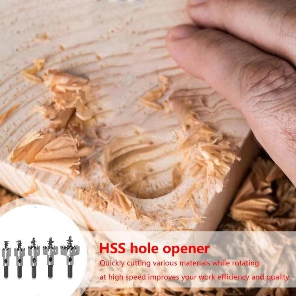 Multi-Material Cutter Hole Opener  Set Durable Design Carbide Tip Hole Opener  Wood Working