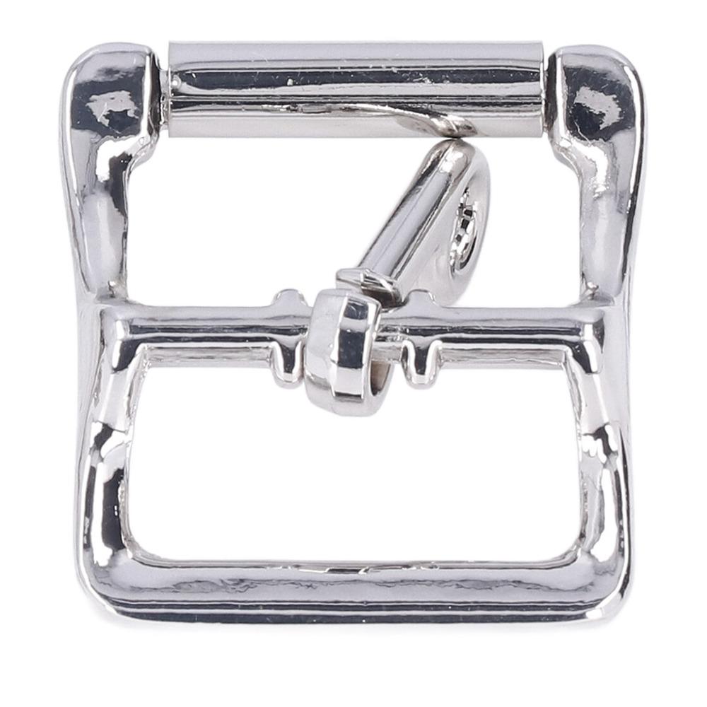 5pcs Easy Installation Metal Replacement Buckle Square Center Bar Single Prong Buckle Leather Craft