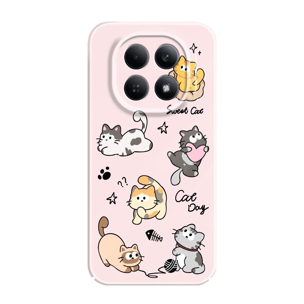 

Happy Cat Phone Case For Xiaomi Redmi Note 15 14 13 12 11 Pro Plus 12S 11S 14C 13C 4G 5G Film Hard Cover Redmi Note 13 Pro 5G