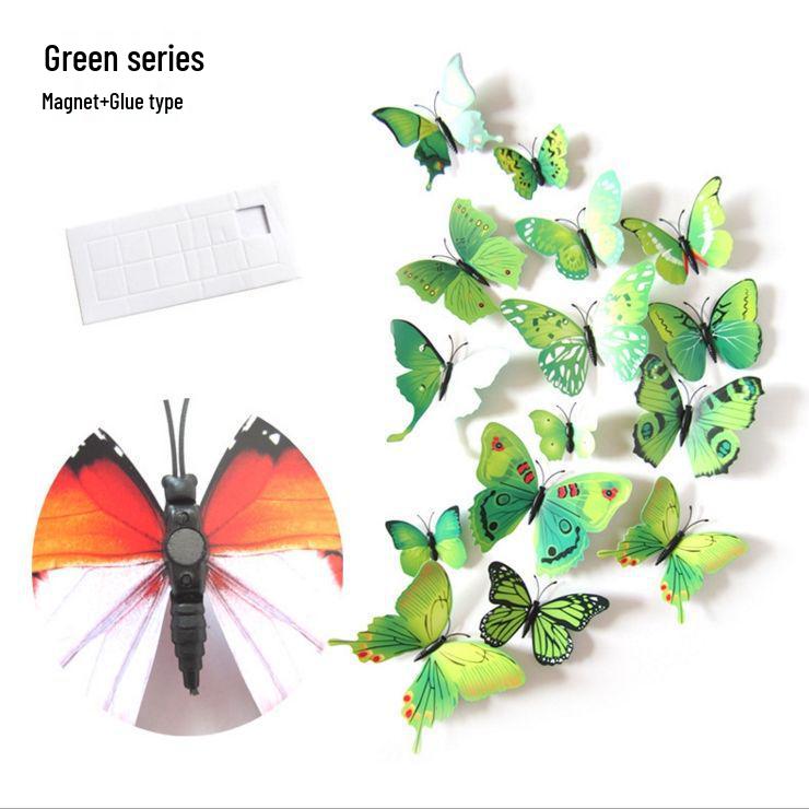 3D Butterfly Decorative Sticker with Adhesive - Perfect for Walls, Weddings, and Fridge Magnets.