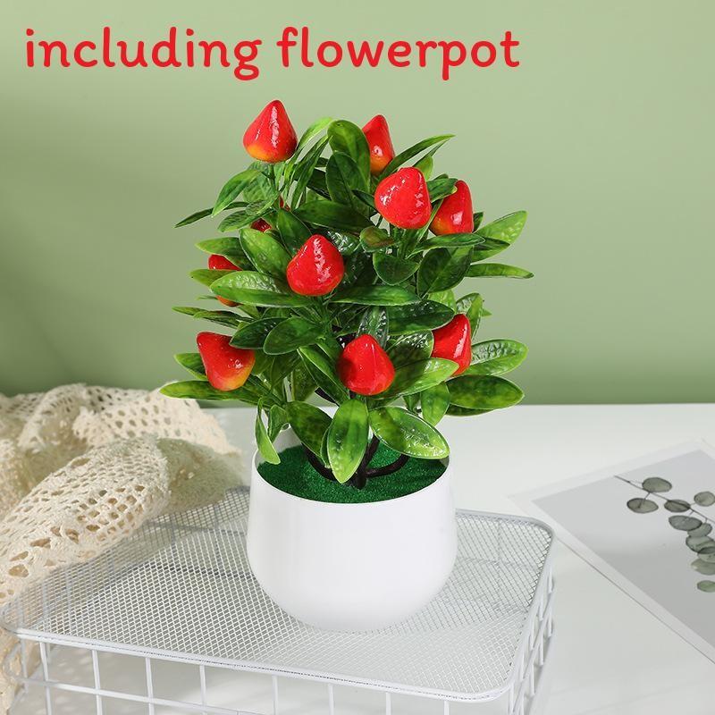 Artificial Plant Decoration With Plastic Craft For Home Office Decor