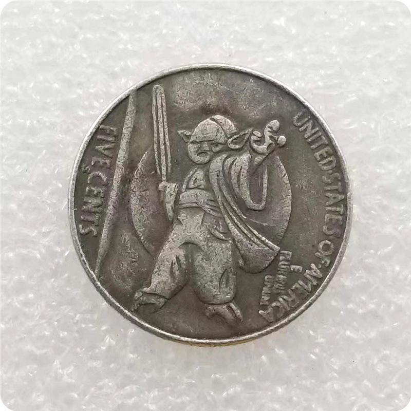 1913 Antique Craft Silver-Plated Brass Wanderer Commemorative Coin #341 No