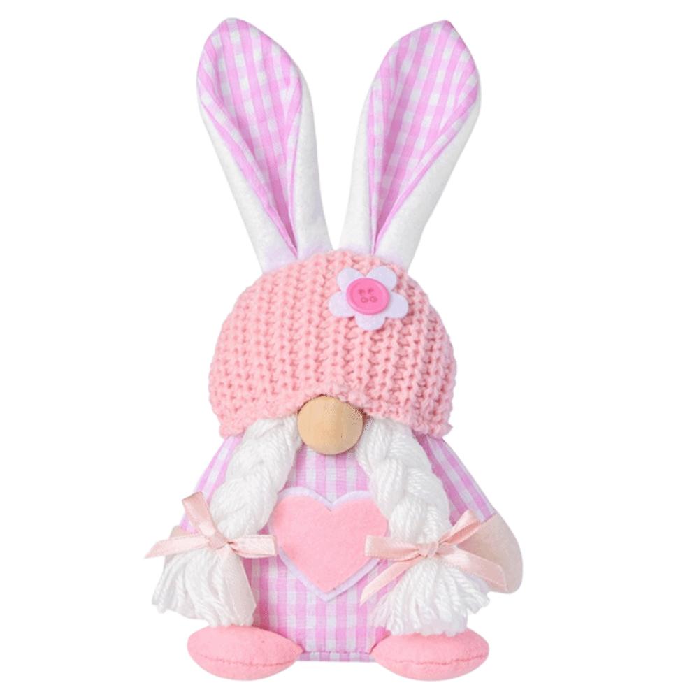 Plush Material Easter Plush Rabbit Easter Decor Bunny Dwarf Ornament  Desktop Decor