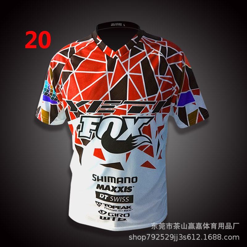 Herren Kurzarm-Motorrad-Fahrradtrikot Schnelltrocknend Offroad-Radfahren Disc-Sportarten