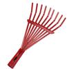 Multi Functional Fallen Leaves Rake Red Garden Rake Farm Equipment Tools Grass Rake  Loose Soil