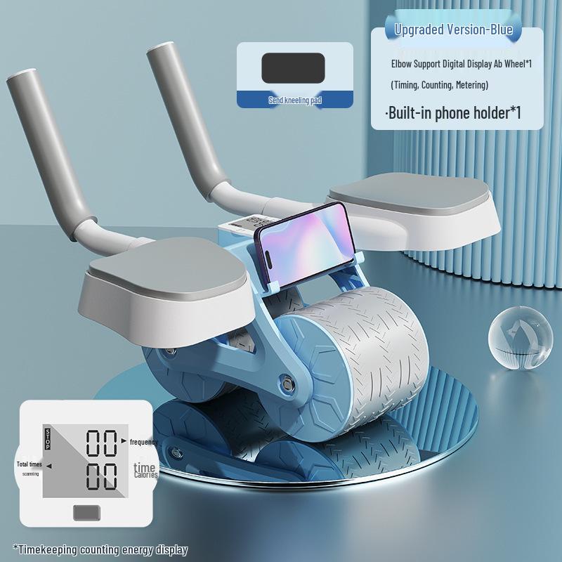 Nastavitelný Multifunkční Ab Roller s Podporou Loktů & Automatickým Návratem