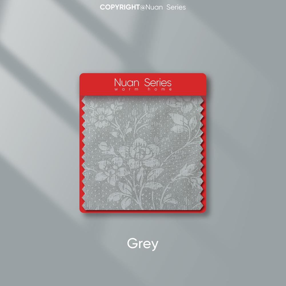 

1 шт. Серия Nuan 100% светонепроницаемые шторы Французский винтажный цветочный принт Шторы на кольцах для спальни гостиной балкона окна для домашнего декора W100cm x L130cm серый